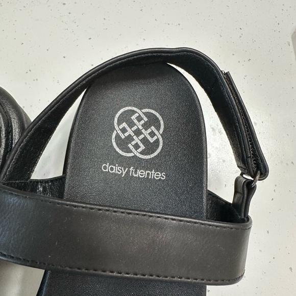 Daisy Fuentes Women’s Platform Chunky Sandals 8.5 Leopard Black Adjustable Shoes - Picture 7 of 9